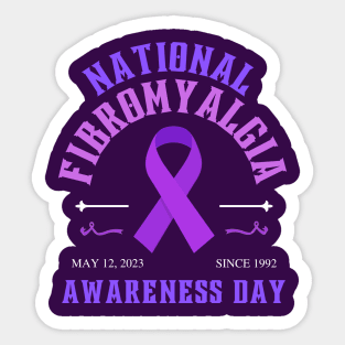 National Fibromyalgia Awareness Day Fritts Cartoons Sticker